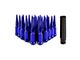 Mishimoto Blue Steel Spiked Lug Nuts; M14 x 1.5; Set of 24 (07-24 Tahoe)