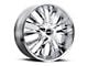 MKW M122 Chrome 6-Lug Wheel; 22x9; 35mm Offset (04-08 F-150)