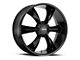 MKW M119 Gloss Black 6-Lug Wheel; 22x9; 18mm Offset (14-18 Sierra 1500)