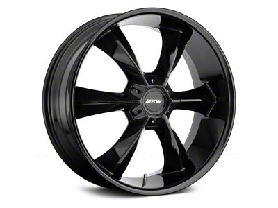 MKW Offroad M119 Gloss Black 6-Lug Wheel; 20x9; 18mm Offset (07-13 Sierra 1500)