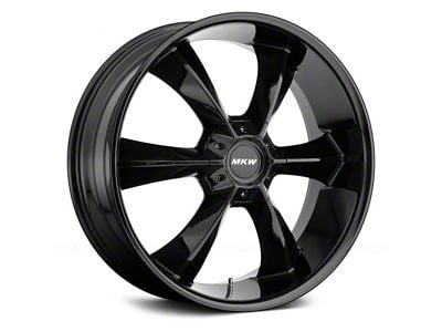 MKW Offroad M119 Gloss Black 6-Lug Wheel; 20x9; 30mm Offset (07-13 Sierra 1500)