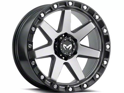 MKW Offroad M203 Matte Gray 6-Lug Wheel; 20x9; 1mm Offset (07-13 Sierra 1500)