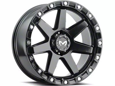 MKW Offroad M203 Satin Black 6-Lug Wheel; 17x8.5; 0mm Offset (07-13 Sierra 1500)