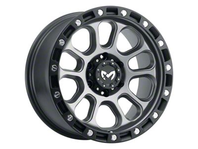 MKW Offroad M204 Matte Gray 6-Lug Wheel; 18x9; -12mm Offset (07-13 Sierra 1500)