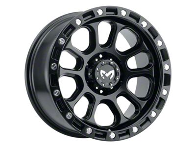 MKW Offroad M204 Satin Black 6-Lug Wheel; 18x9; -12mm Offset (07-13 Sierra 1500)