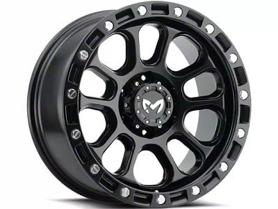 MKW Offroad M204 Satin Black 6-Lug Wheel; 20x9; -12mm Offset (07-13 Sierra 1500)