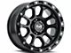 MKW Offroad M204 Satin Black 6-Lug Wheel; 20x9; -12mm Offset (07-13 Sierra 1500)