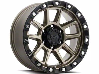 MKW Offroad M205 Matte Bronze 6-Lug Wheel; 20x9; -12mm Offset (07-13 Sierra 1500)