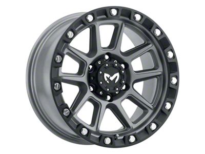 MKW Offroad M205 Matte Gray 6-Lug Wheel; 18x9; -12mm Offset (07-13 Sierra 1500)