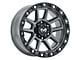 MKW Offroad M205 Matte Gray 6-Lug Wheel; 20x9; -12mm Offset (07-13 Sierra 1500)