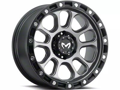 MKW Offroad M204 Matte Gray 6-Lug Wheel; 18x9; 1mm Offset (07-13 Silverado 1500)