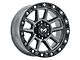 MKW Offroad M205 Matte Gray 6-Lug Wheel; 20x9; -12mm Offset (07-13 Silverado 1500)