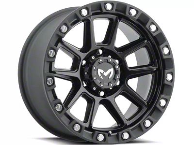 MKW Offroad M205 Satin Black 6-Lug Wheel; 18x9; 1mm Offset (07-13 Silverado 1500)