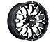 MKW Offroad M95 Satin Black Machined 6-Lug Wheel; 20x9; 10mm Offset (07-13 Silverado 1500)