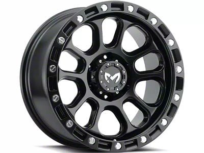 MKW Offroad M204 Satin Black 6-Lug Wheel; 17x9; 0mm Offset (07-14 Tahoe)