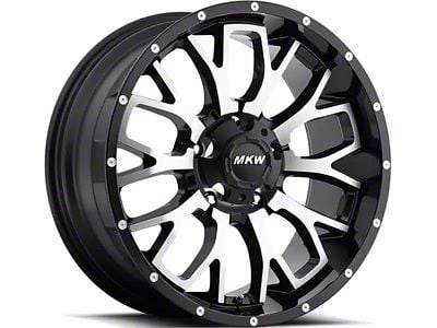 MKW Offroad M95 Satin Black Machined 6-Lug Wheel; 18x9; 10mm Offset (07-14 Tahoe)