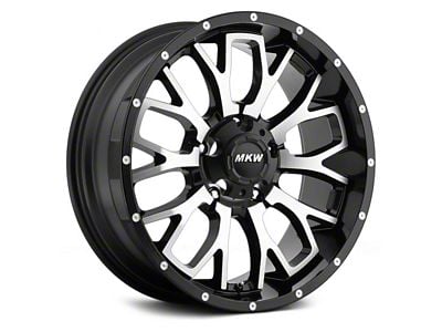 MKW Offroad M95 Satin Black Machined 6-Lug Wheel; 20x9; 10mm Offset (07-14 Tahoe)