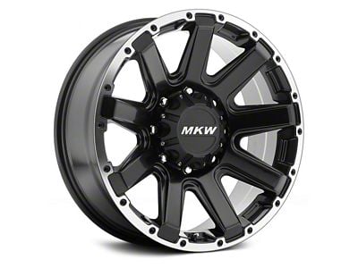 MKW Offroad M94 Satin Black Machined 6-Lug Wheel; 17x9; 10mm Offset (07-14 Yukon)