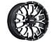 MKW Offroad M95 Satin Black Machined 6-Lug Wheel; 20x9; 10mm Offset (14-18 Sierra 1500)