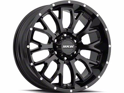 MKW Offroad M95 Satin Black 6-Lug Wheel; 18x9; 10mm Offset (14-18 Sierra 1500)