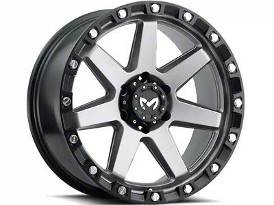 MKW Offroad M203 Matte Gray 6-Lug Wheel; 20x9; 1mm Offset (14-18 Silverado 1500)