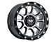 MKW Offroad M204 Matte Gray 6-Lug Wheel; 18x9; -12mm Offset (14-18 Silverado 1500)