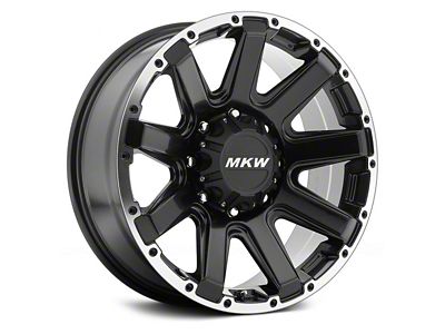 MKW Offroad M94 Satin Black Machined 6-Lug Wheel; 17x9; 10mm Offset (15-20 Tahoe)