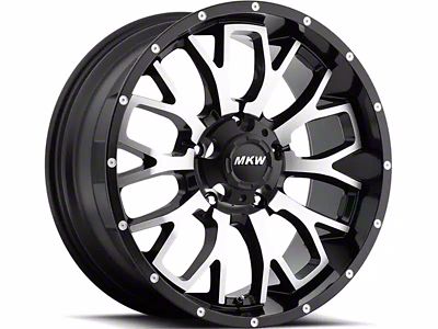 MKW Offroad M95 Satin Black Machined 6-Lug Wheel; 18x9; 10mm Offset (2024 Ranger)