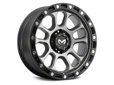 MKW Offroad M204 Matte Gray 6-Lug Wheel; 18x9; 1mm Offset (23-25 Colorado)