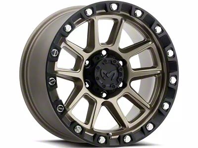 MKW Offroad M205 Matte Bronze 6-Lug Wheel; 17x8.5; 0mm Offset (23-25 Colorado)