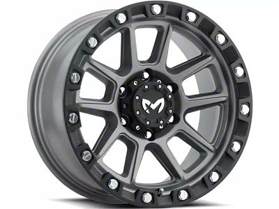 MKW Offroad M205 Matte Gray 6-Lug Wheel; 18x9; 1mm Offset (23-25 Colorado)