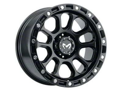 MKW Offroad M204 Satin Black 6-Lug Wheel; 18x9; -12mm Offset (19-25 Sierra 1500)