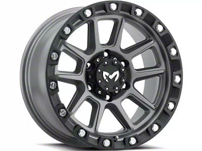 MKW Offroad M205 Matte Gray 6-Lug Wheel; 18x9; 1mm Offset (19-25 Silverado 1500)