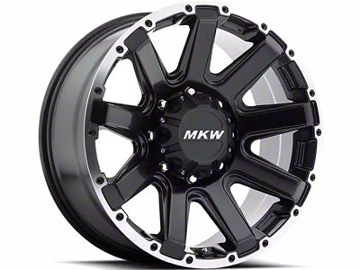 MKW Offroad M94 Satin Black Machined 6-Lug Wheel; 20x9; 10mm Offset (19-24 Silverado 1500)