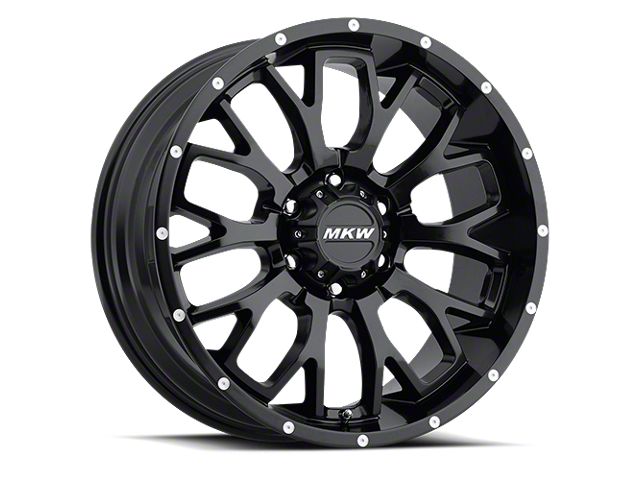 MKW Offroad M95 Satin Black 6-Lug Wheel; 20x9; -10mm Offset (19-24 Silverado 1500)