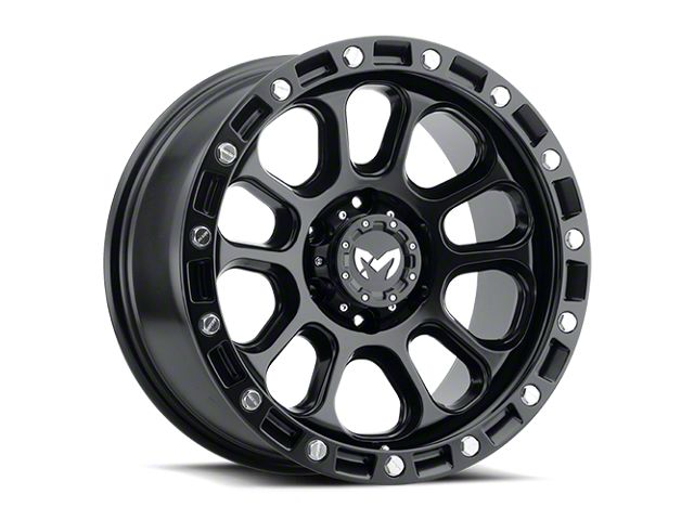 MKW Offroad M204 Satin Black 6-Lug Wheel; 18x9; -12mm Offset (21-24 Tahoe)