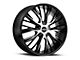 MKW M122 Gloss Black Machined 6-Lug Wheel; 22x9; 18mm Offset (19-24 Sierra 1500)