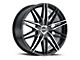 MKW M124 Gloss Black Machined 6-Lug Wheel; 22x9; 35mm Offset (19-25 Sierra 1500)