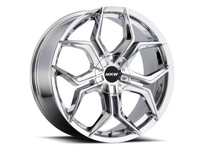 MKW M121 Chrome 6-Lug Wheel; 22x9; 18mm Offset (19-25 Silverado 1500)