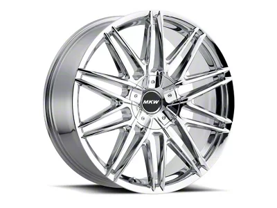 MKW M124 Chrome 6-Lug Wheel; 22x9; 18mm Offset (19-25 Silverado 1500)