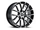 MKW M123 Gloss Black Machined 6-Lug Wheel; 22x9; 18mm Offset (21-24 Tahoe)