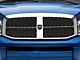 RedRock Wire Mesh Upper Overlay Grilles with Rivets; Black (06-08 RAM 1500)