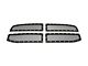 RedRock Wire Mesh Upper Overlay Grilles with Rivets; Black (06-08 RAM 1500)