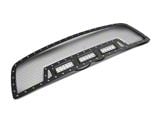 RedRock Wire Mesh Upper Replacement Grille with LED Lighting; Black (09-12 RAM 1500)