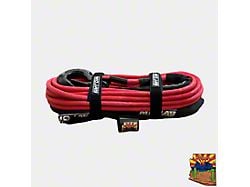 Mojab Offroad 1/2-Inch x 78-Foot Double Braided Winch Rope with Removable Forged Winch Hook; Black