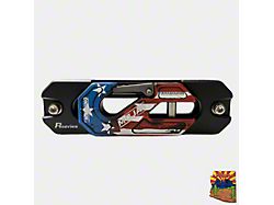 Mojab Offroad Aluminum Recessed Winch Shackle with Fairlead Kit; American Flag