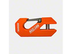 Mojab Offroad Aluminum Winch Shackle with Closed Latch; Orange