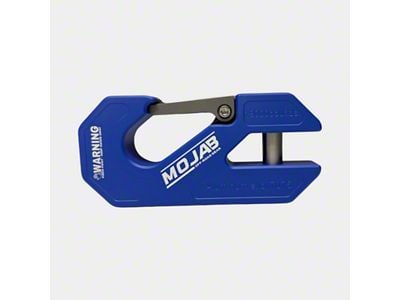 Mojab Offroad Aluminum Winch Shackle with Closed Latch; Blue