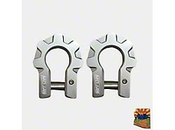 Mojab Offroad 3/4-Inch Extreme Duty Aluminum Shackle Set; Raw