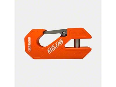 Mojab Offroad Aluminum Winch Shackle with Closed Latch; Orange